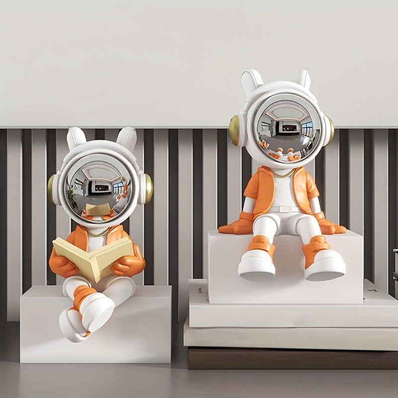 פסל אסטרונאוט מעוצב — בוקאנד/דקור שמדליק כל מדף