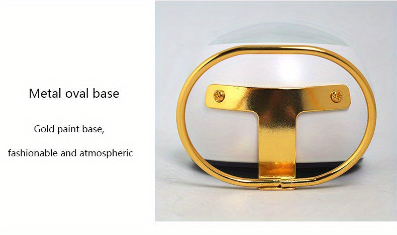 שעון שולחני נורדי שקט – מחוגים זוהרים ובסיס מתכת אלגנטי