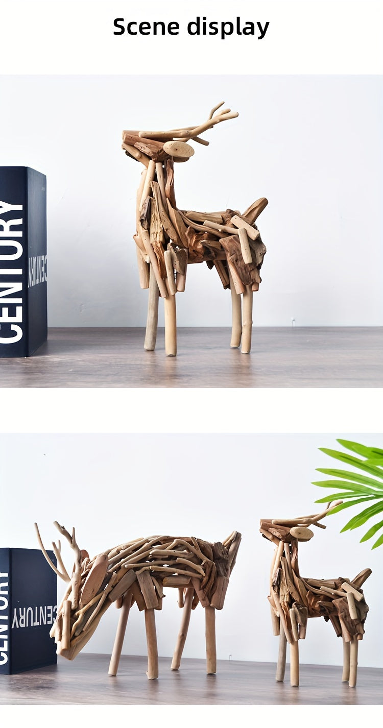 אייל מעץ ממוחזר – פסל קטן שמכניס חום הביתה