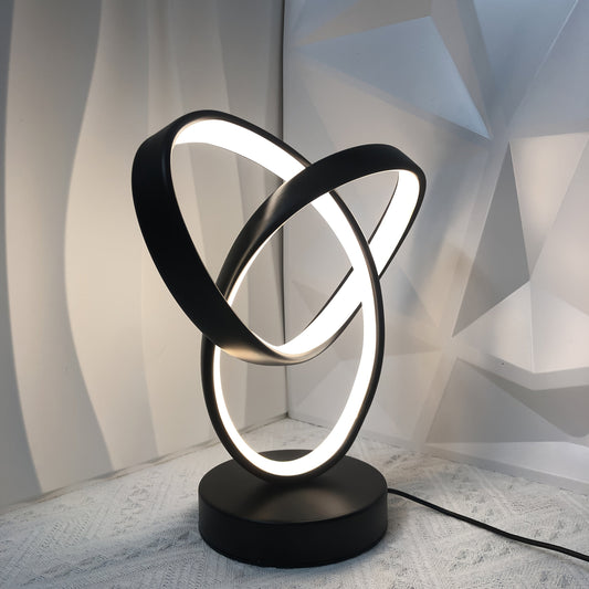 מנורת טבעות LED מתכווננת — יפה ביום, מרגיעה בלילה