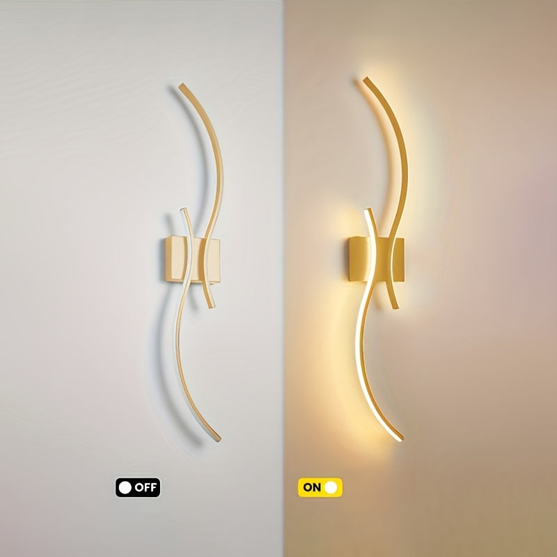 קונסולת קיר LED מודרנית — 3 גווני אור בלחיצה