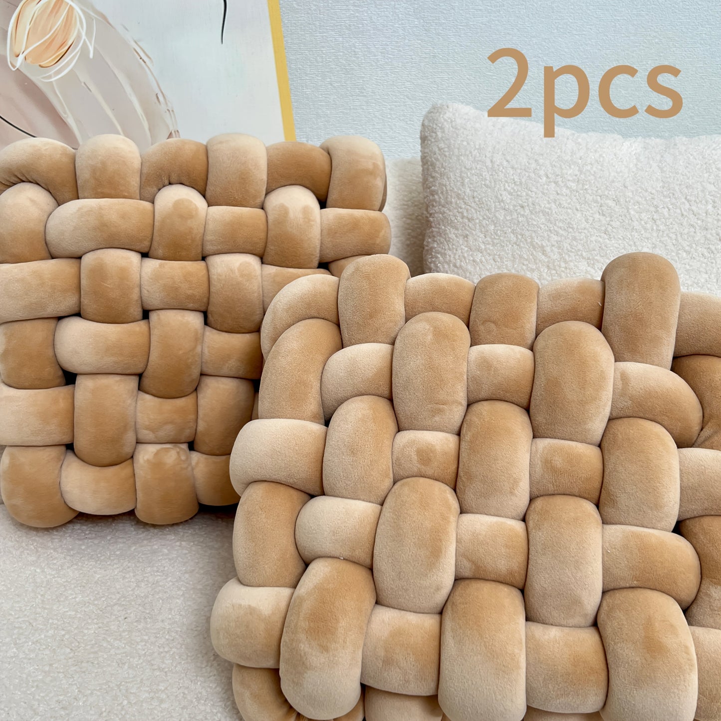 סט 2 כריות קשר — רכות, שמנות וממכרות