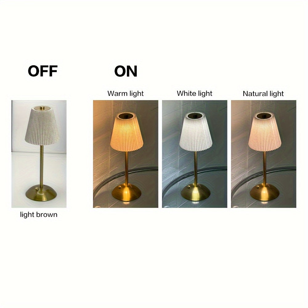 מנורת פליסה נורדית נטענת — נגיעה אחת וכל החדר רגוע