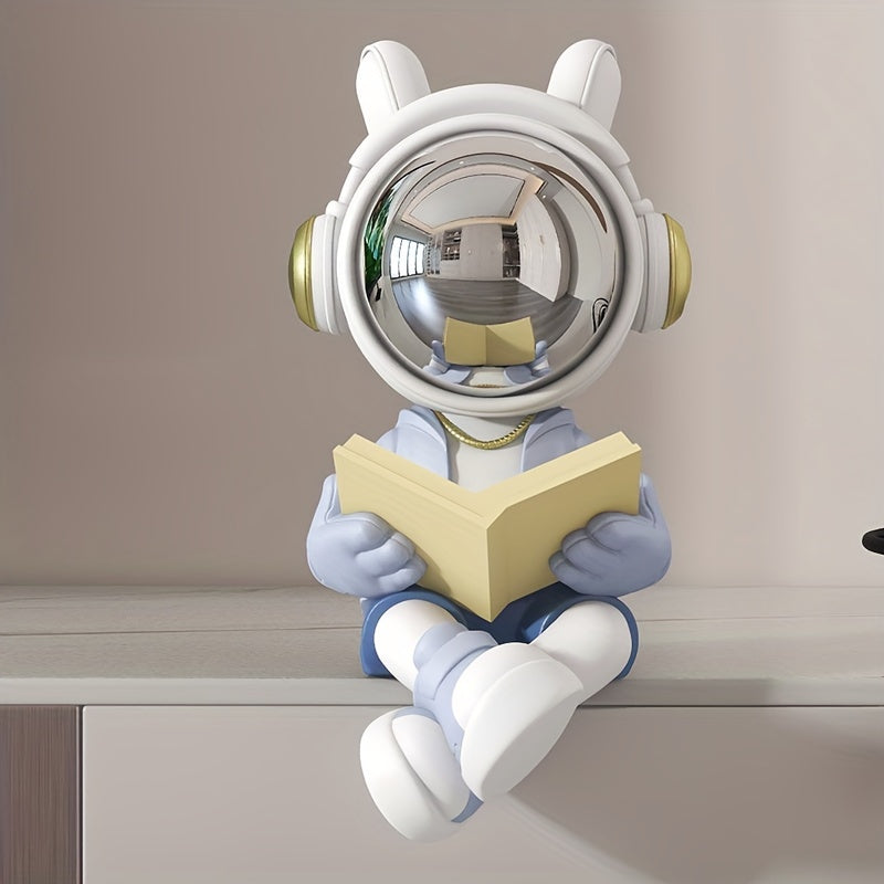 פסל אסטרונאוט מעוצב — בוקאנד/דקור שמדליק כל מדף