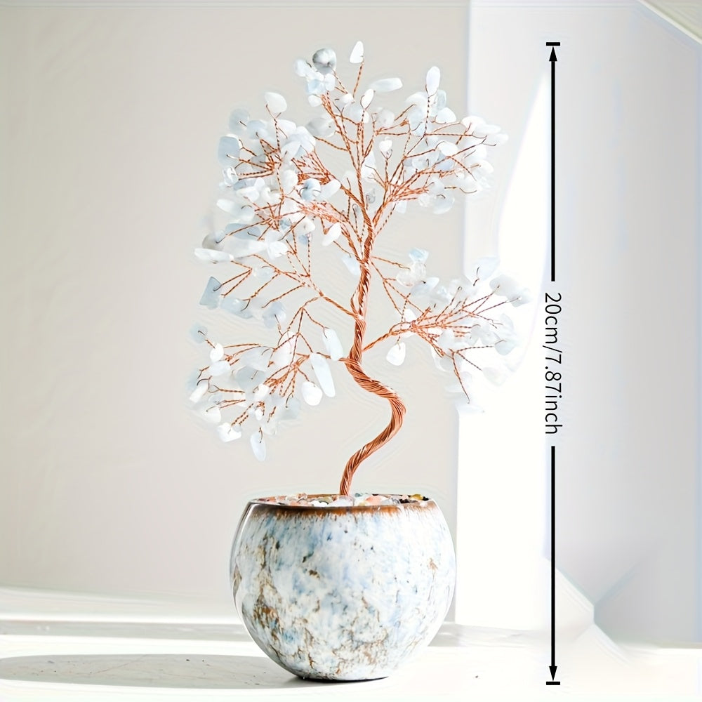 עץ קריסטלים קטן – מתנה שמאירה את הבית