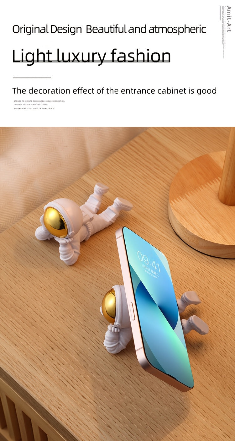 מחזיק טלפון אסטרונאוט — פריט דקורטיבי שעושה חיוך