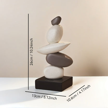 פסל “אבני איזון” — מראה טבעי, נוכחות יוקרתית