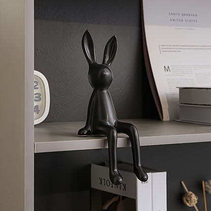 פסלון ארנב יושב – יופי עדין למדף, לשולחן ולמרפסת