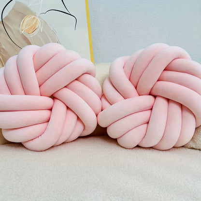 סט 2 כריות קשר מינימליסטיות — פליז רך, כביס, מושלם לסלון ולחדר