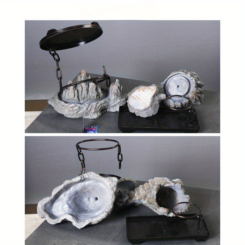 מעמד “אי מרחף” — מיני־נוף שמכניס שקט ועומק לשולחן