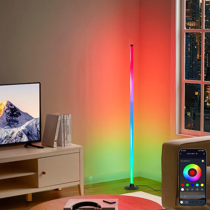 מנורת רצפה חכמה RGB – קיר שצובע את הערב