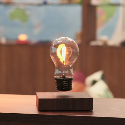 נורת לב מרחפת — מנורת שולחן רומנטית בנגיעה