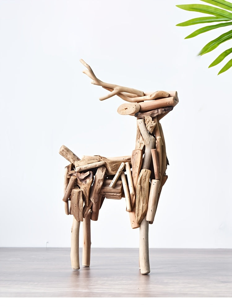 אייל מעץ ממוחזר – פסל קטן שמכניס חום הביתה