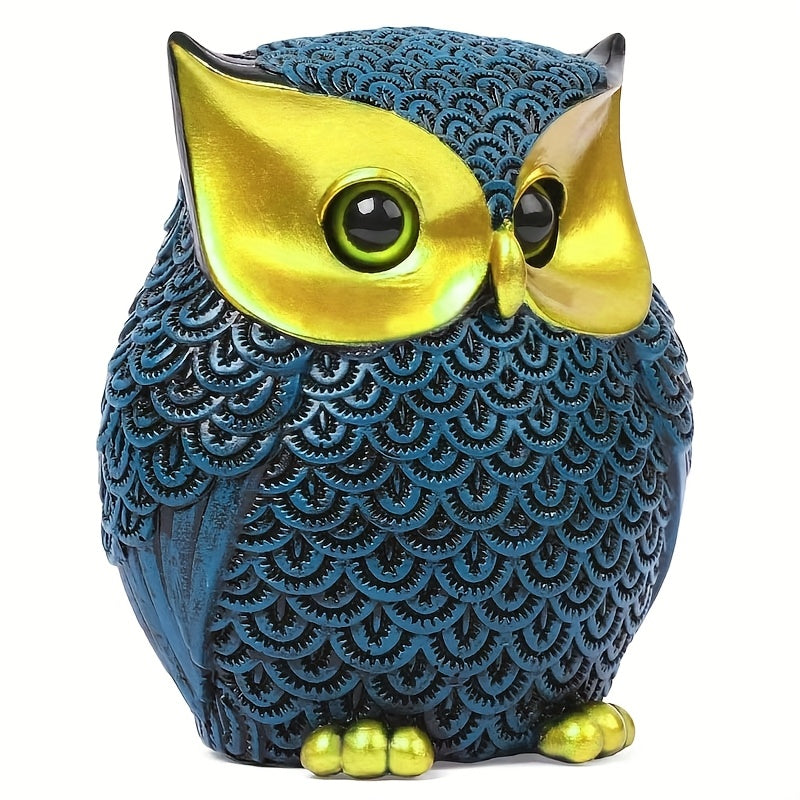 פסל ינשוף בעבודת יציקה – 12 ס״מ של סטייל שמאיר את הבית