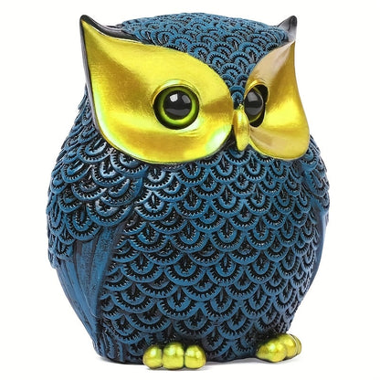 פסל ינשוף בעבודת יציקה – 12 ס״מ של סטייל שמאיר את הבית