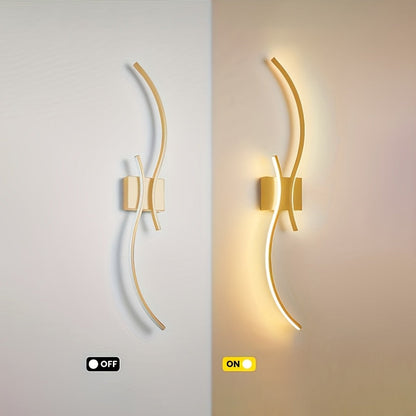 קונסולת קיר LED מודרנית — 3 גווני אור בלחיצה