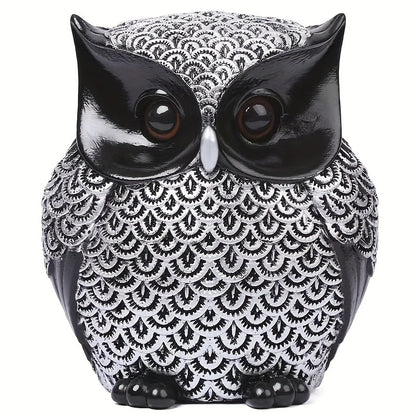 פסל ינשוף בעבודת יציקה – 12 ס״מ של סטייל שמאיר את הבית