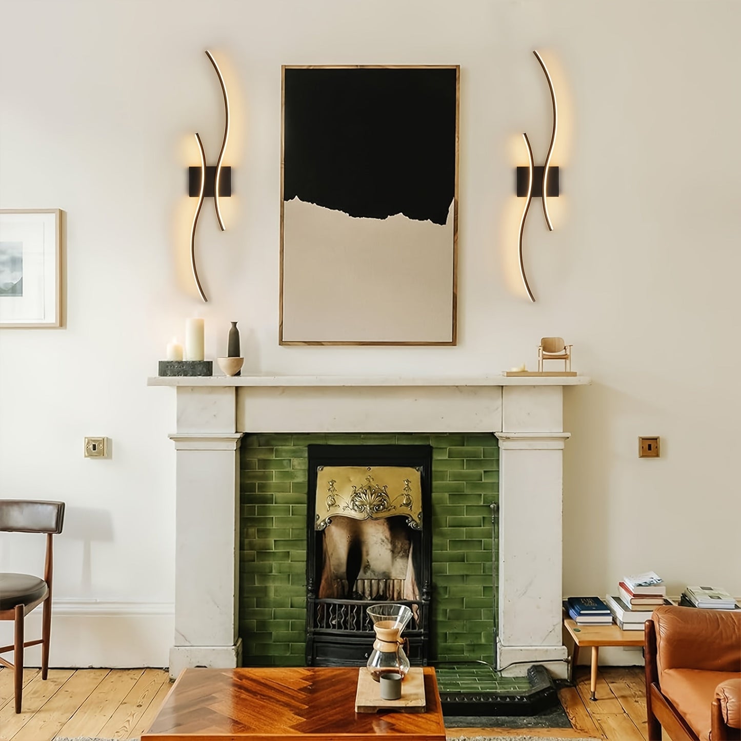 קונסולת קיר LED מודרנית — 3 גווני אור בלחיצה