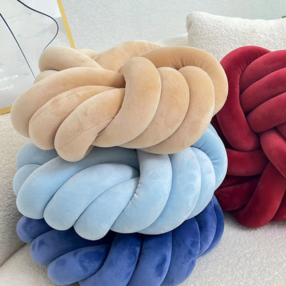 סט 2 כריות קשר מינימליסטיות — פליז רך, כביס, מושלם לסלון ולחדר