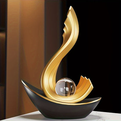 פסל ספינת-זהב מודרני — נגיעה יוקרתית לכל חלל