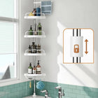 פינת אמבטיה נירוסטה – 4 מדפים בלי קדיחה (Copy)