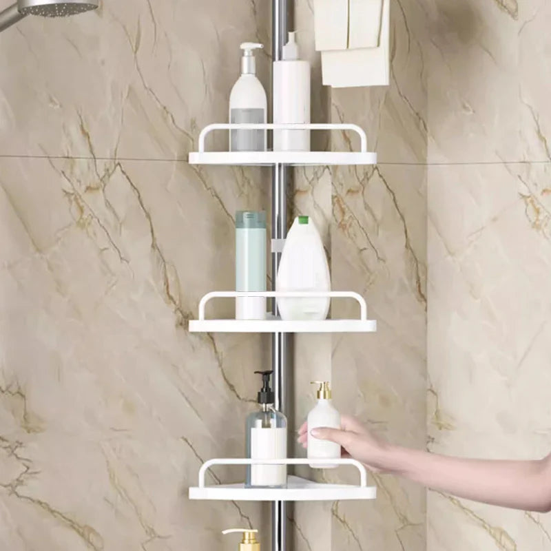 פינת אמבטיה נירוסטה – 4 מדפים בלי קדיחה (Copy)