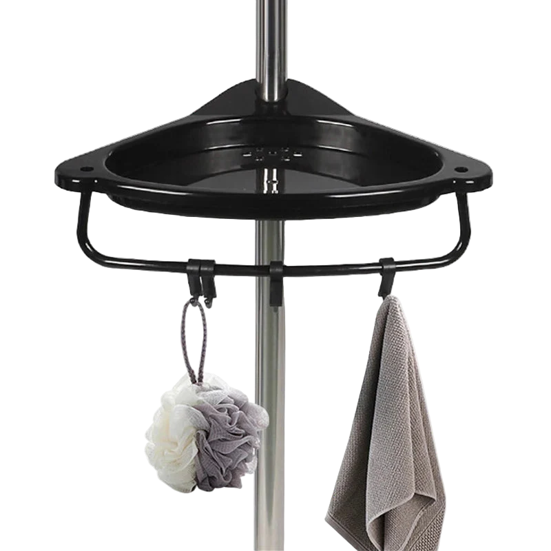 פינת אמבטיה נירוסטה – 4 מדפים בלי קדיחה