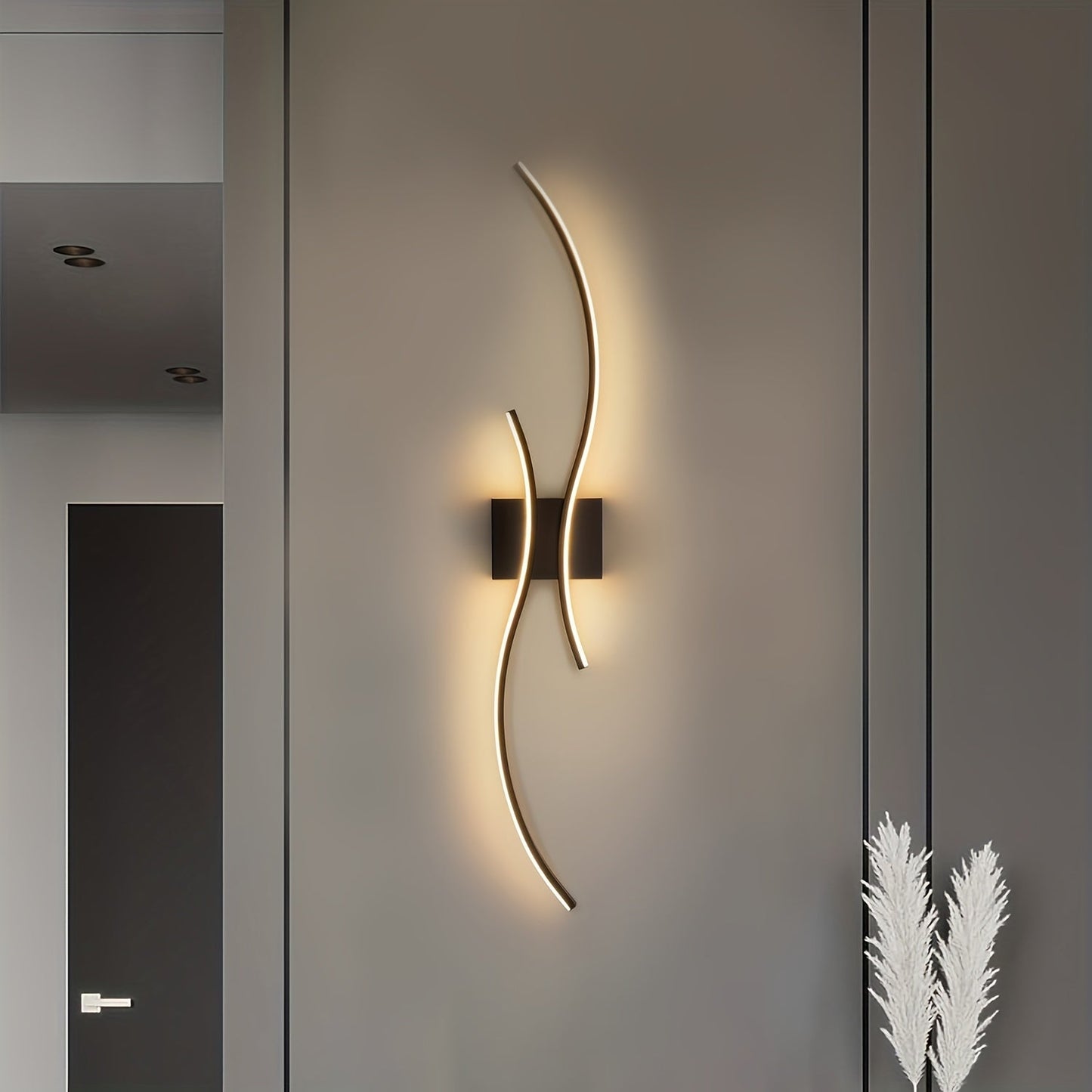 קונסולת קיר LED מודרנית — 3 גווני אור בלחיצה