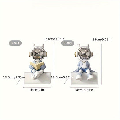 פסל אסטרונאוט מעוצב — בוקאנד/דקור שמדליק כל מדף