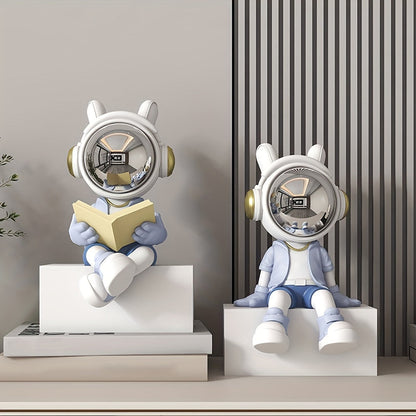 פסל אסטרונאוט מעוצב — בוקאנד/דקור שמדליק כל מדף