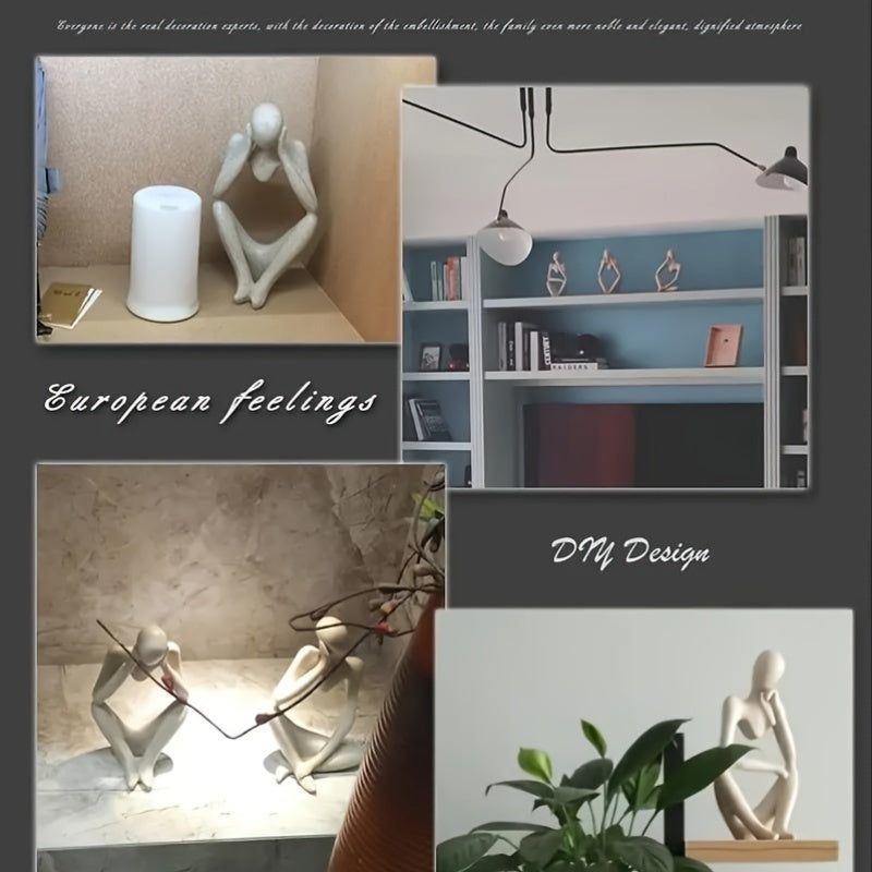 סט 3 פסלי “Thinker” — נקודת מחשבה לכל חלל