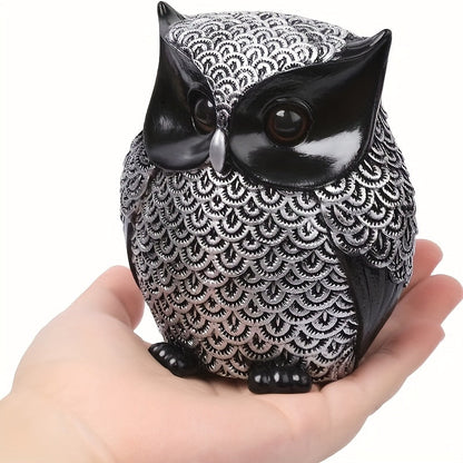 פסל ינשוף בעבודת יציקה – 12 ס״מ של סטייל שמאיר את הבית