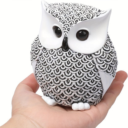 פסל ינשוף בעבודת יציקה – 12 ס״מ של סטייל שמאיר את הבית