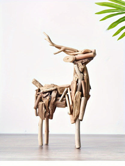 אייל מעץ ממוחזר – פסל קטן שמכניס חום הביתה