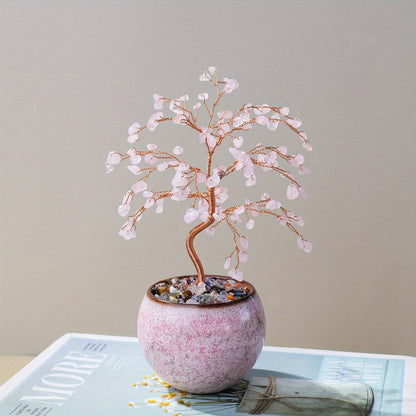 עץ קריסטלים קטן – מתנה שמאירה את הבית