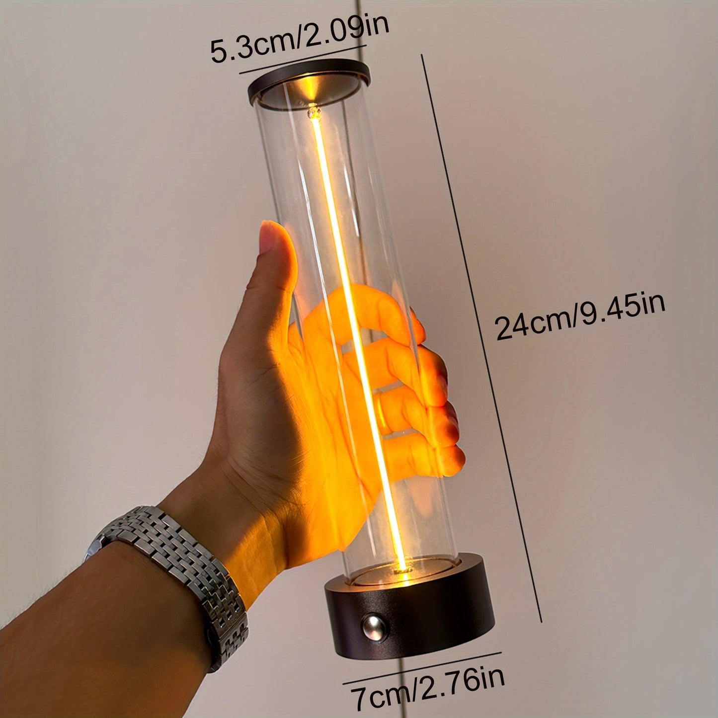 מנורת טאצ’ נטענת – מינימליסטית, חמה ומרגיעה