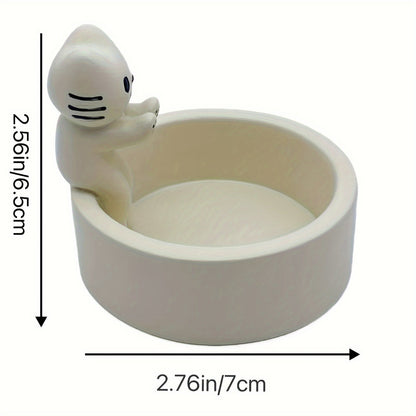 מחזיק נר חתולי בעבודת יד – כפות מתחממות 💛