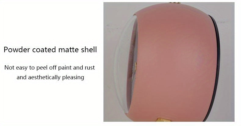 שעון שולחני נורדי שקט – מחוגים זוהרים ובסיס מתכת אלגנטי