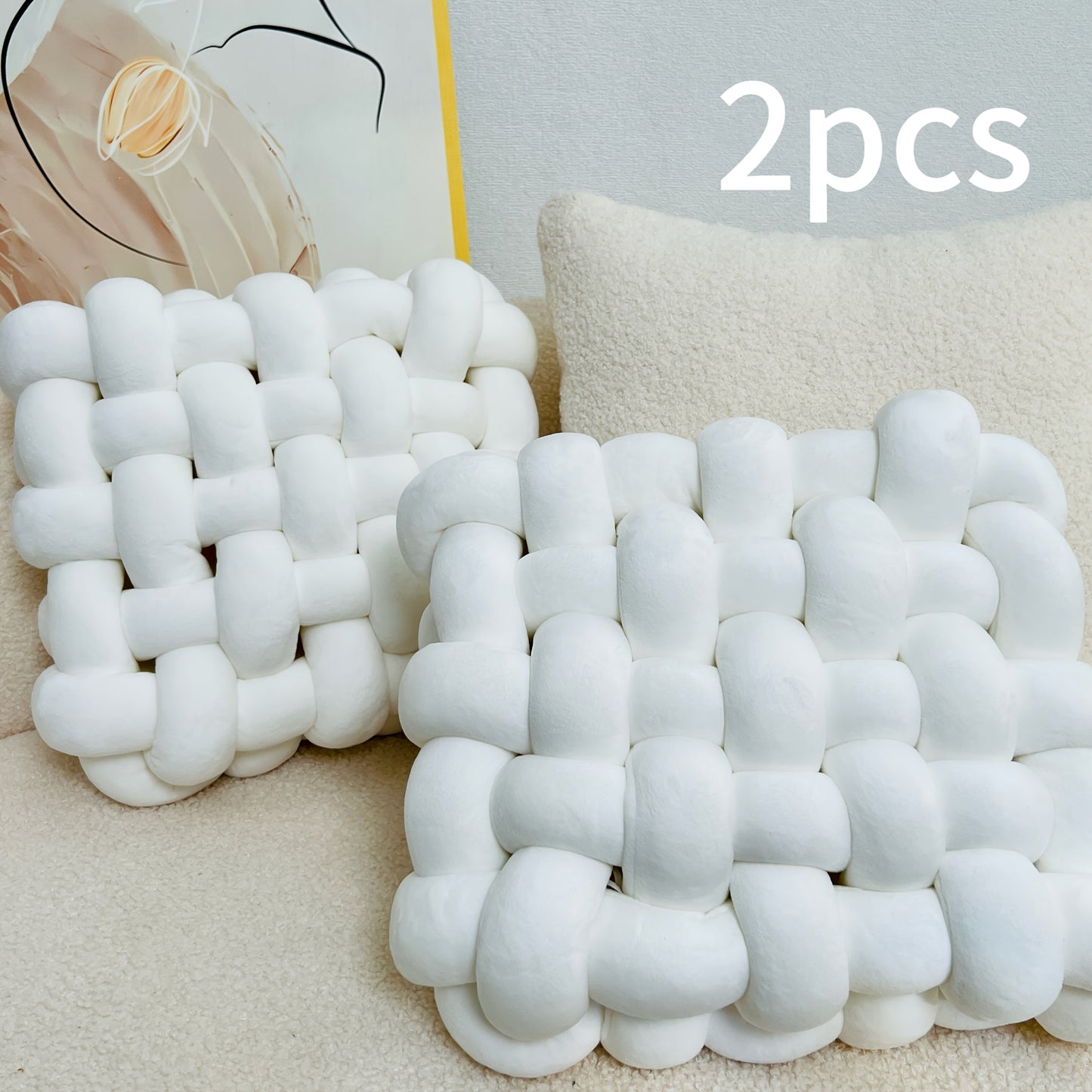 סט 2 כריות קשר — רכות, שמנות וממכרות